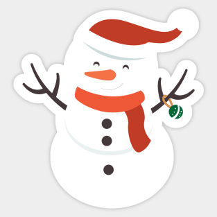 Festive Frosty Sticker